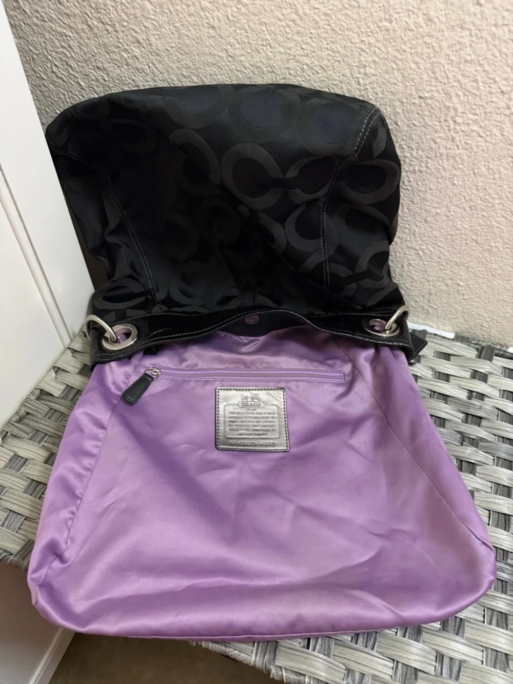 Coach Madison Black Shoulder Bag with Crossbody Strap - Style 14580 - Picture 5 of 16